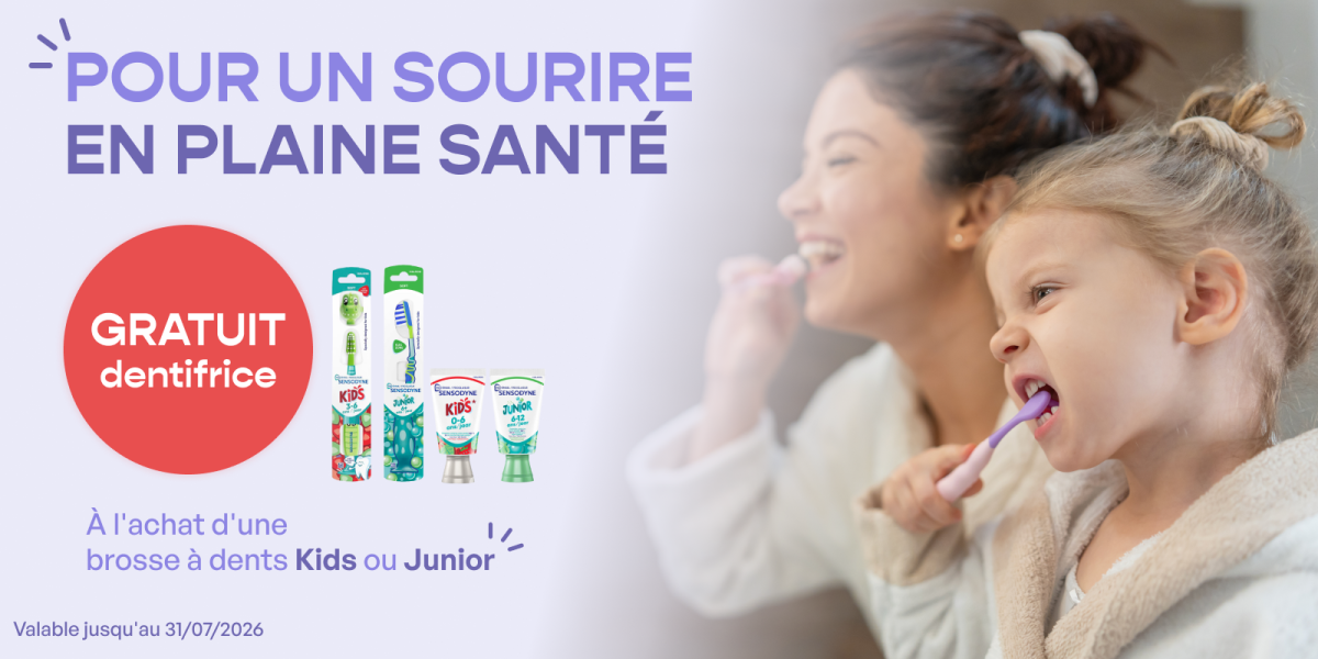 Bannière promotionnelle Sensodine
