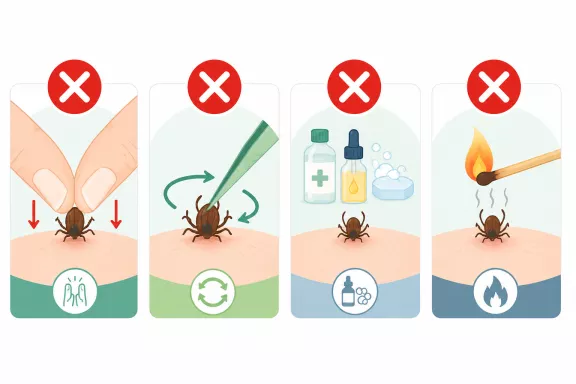 The don'ts with ticks